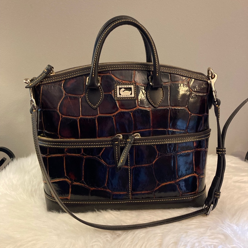 Dooney & Bourke Embossed Croco / Gator Handbag